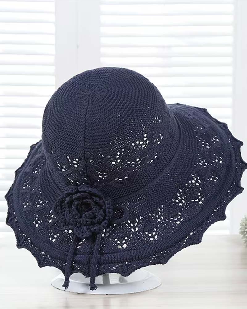 Chapeau Femme Fleur Au Crochet Pêcheur
