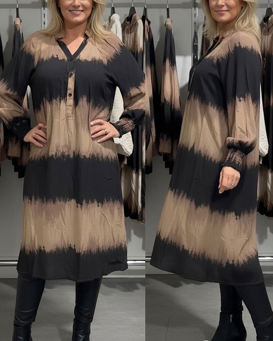 Robe Manches Longues Dégradé