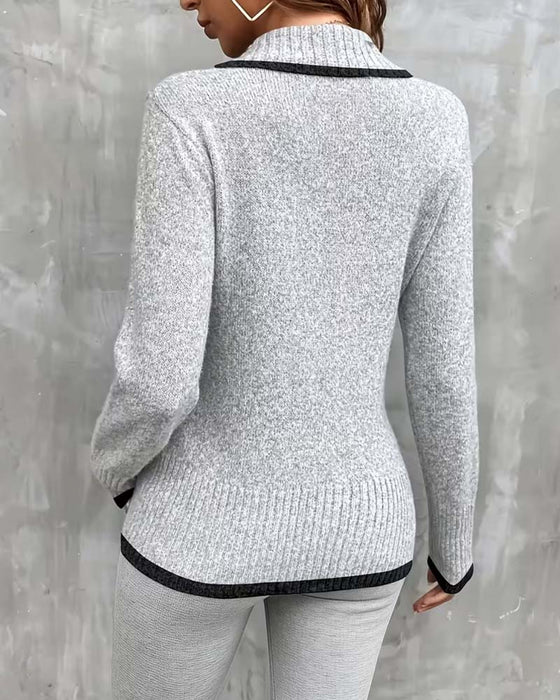 Pull Manches Longues Col V