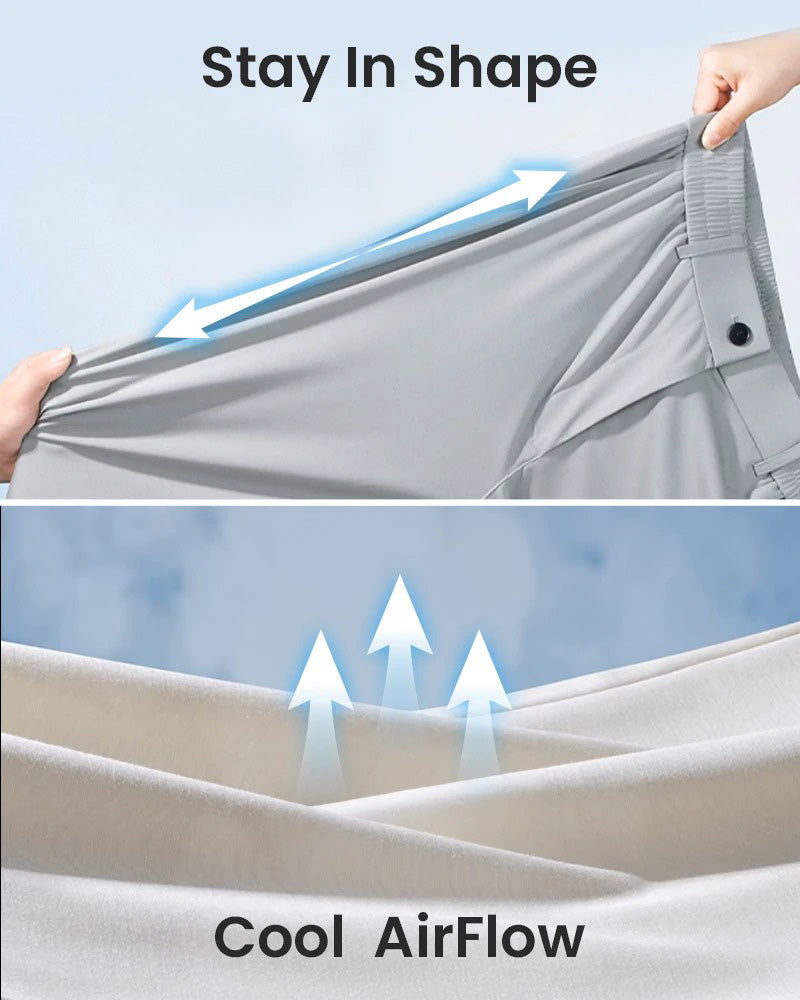 Pantalon Décontracté Uni Jambe Droite