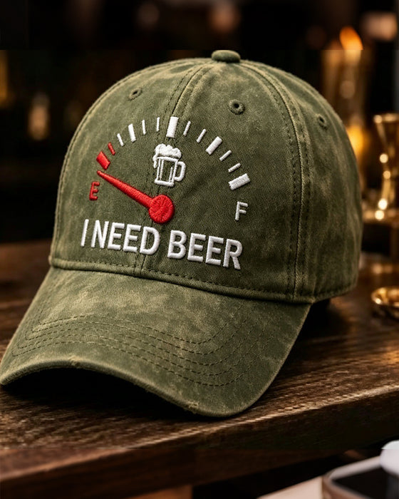 Casquette De Baseball Brodée Bière Tableau De Bord