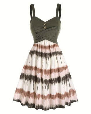 Robe Tie-Dye Bretelles Midi