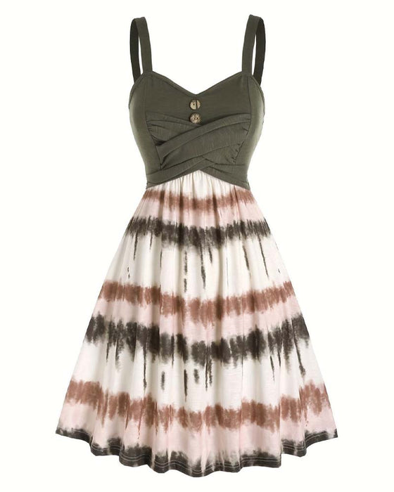 Robe Tie-Dye Bretelles Midi