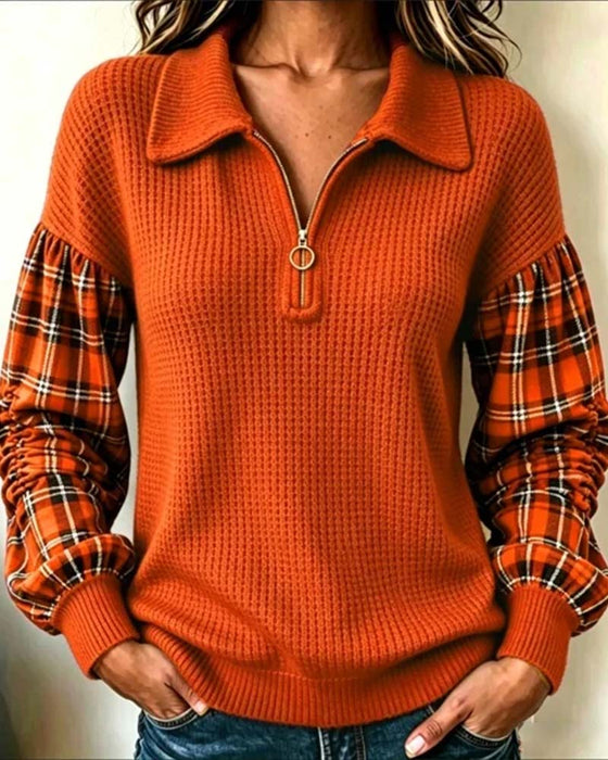 Sweat‑shirt Manches Longues Col Revers