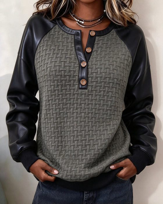 Haut Patchwork Manche Raglan