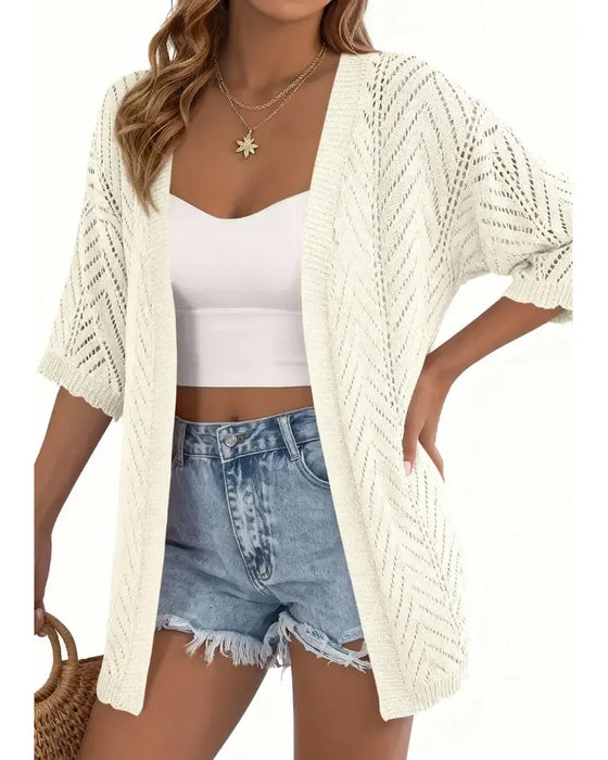 Cardigan Découpé Lâche Ouvert
