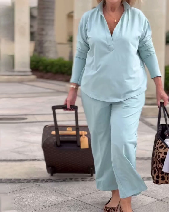 Haut De Sport À Manches Longues Avec Col