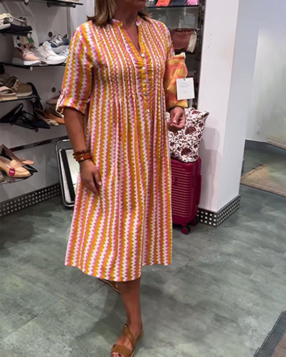 Robe À Imprimé Vagues