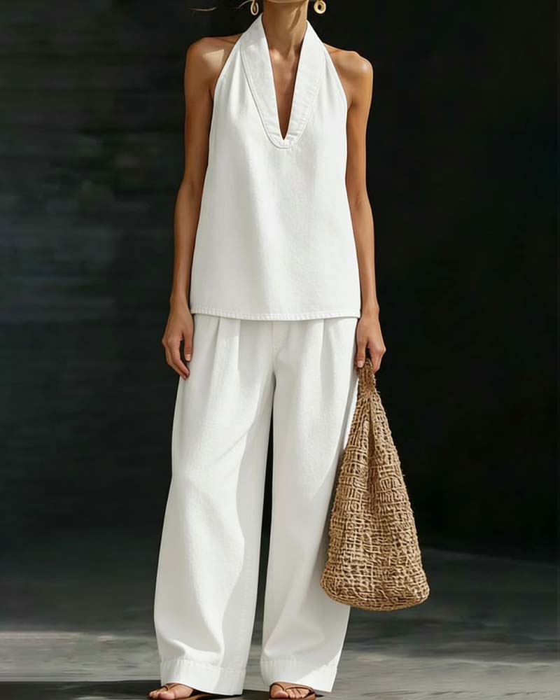 Set Mode Col Halter Jean