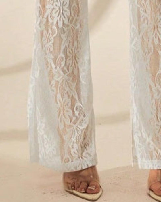 Pantalon Uni Patchwork Double Couche