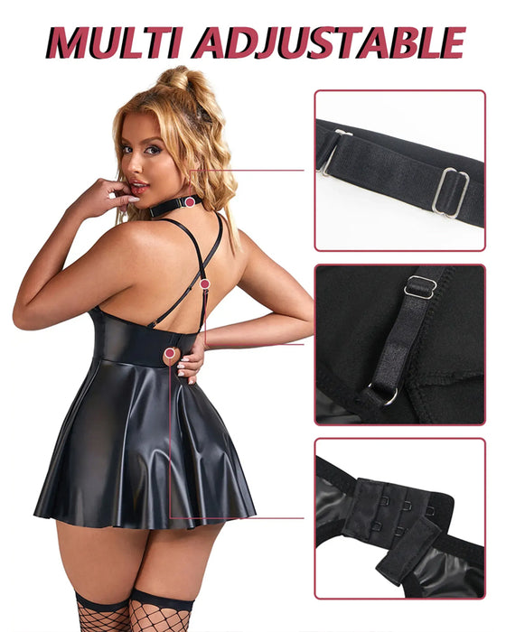Robe De Nuit Sexy À Bretelles Spaghetti