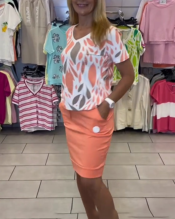 Costume Élégant Style Bureautique Jupe Deux Pièces