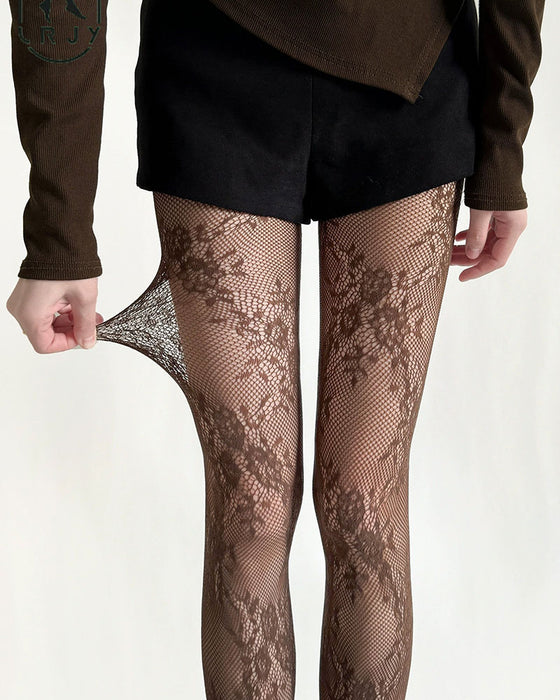 Nouveaux Bas Amincissants Floraux Sexy
