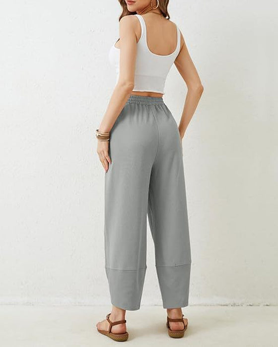 Pantalon Femme Sarouel Jambe Large