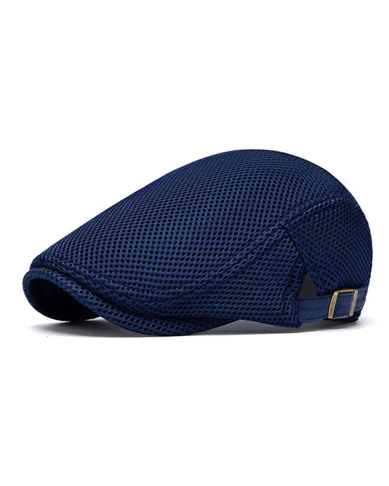 Casquette Plate En Maille Respirante Pour Homme - Béret Ivy Newsboy Ajustable Chapeau D'Été