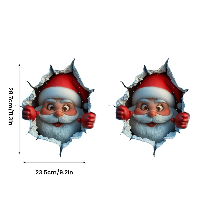 Ensemble d’Autocollants Muraux Père Noël