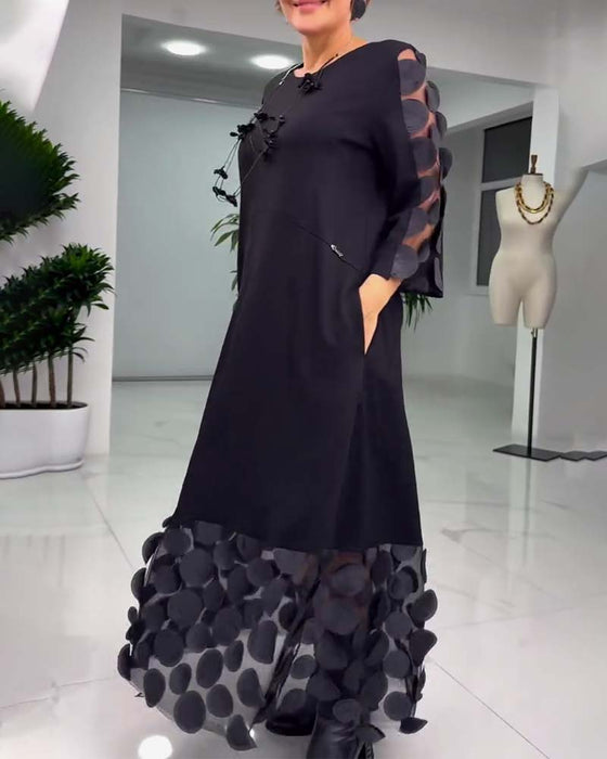 Robe Brodée 3D À La Mode