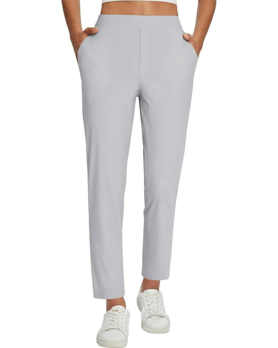 Pantalon Uni Longueur Neuf-quarts