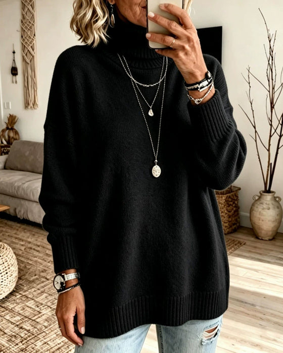 Pull-Over Col Haut Ample