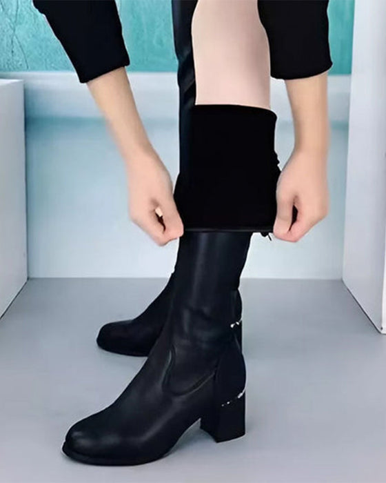 🔥 DERNIER JOUR DE PROMO 🔥🌸✨Bottes en cuir chaudes pour femmes