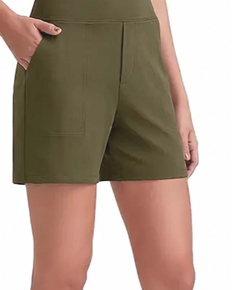 Short Taille Haute Athlétique Course
