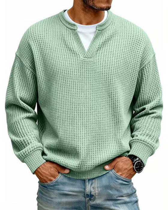 Sweatshirt Homme Col Rond Fausse Superposition