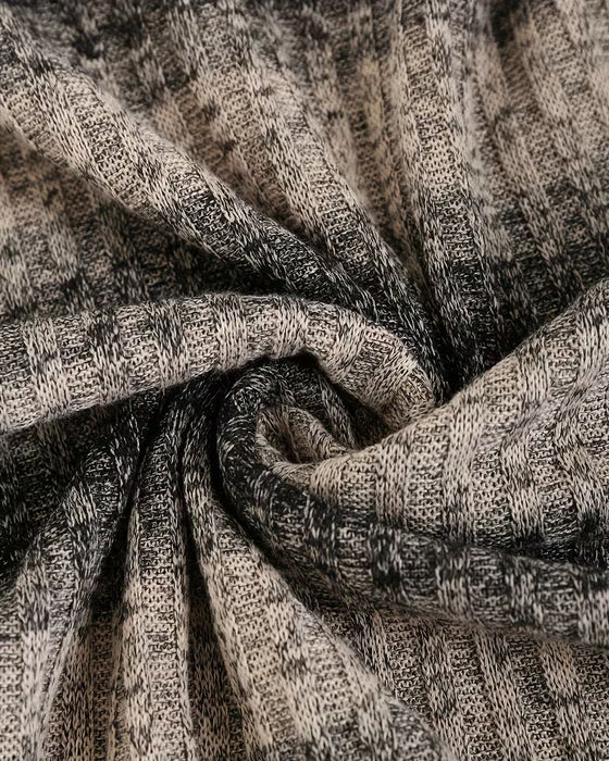 Sweatshirt Irrégulier Rayure Bouton