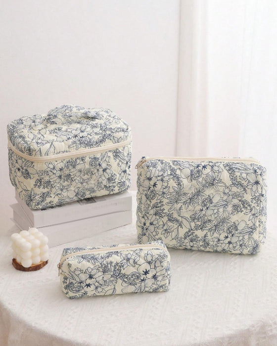 Ensemble de trousses de maquillage trois pièces