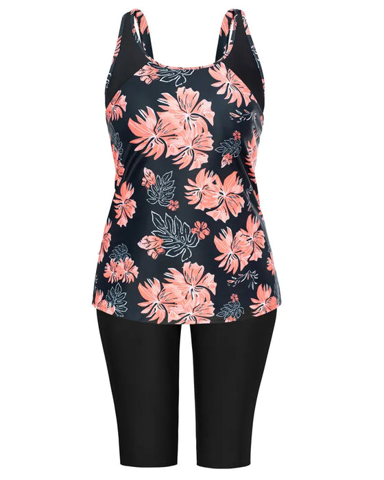 Tankini Vacances Imprimé Sans Manches