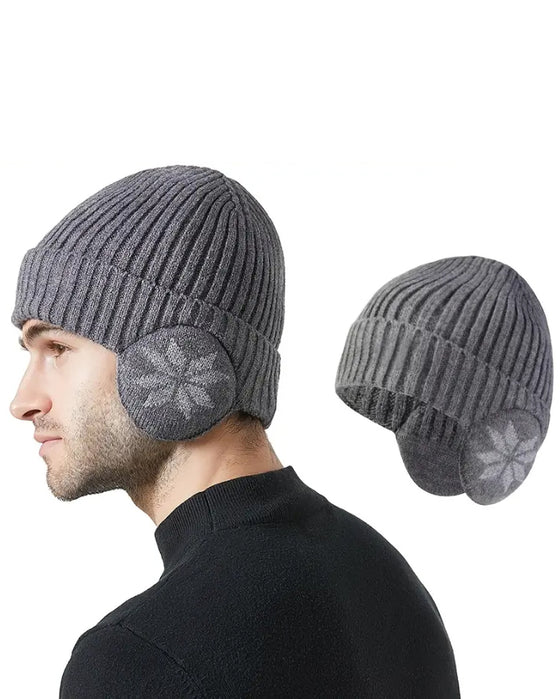 1 pièce Bonnet d’Hiver pour Femme Doublé en Polaire avec Oreilles en Polaire
