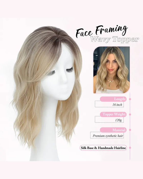 PANEWAY Postiche Cheveux 16 Pouces Ondulé Pour Femmes