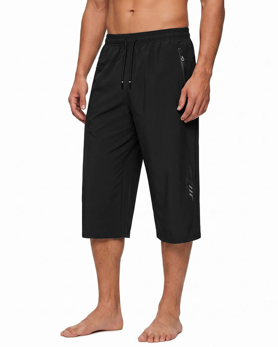Pantalon Taille Élastique Poche Fermeture Éclair Cordon