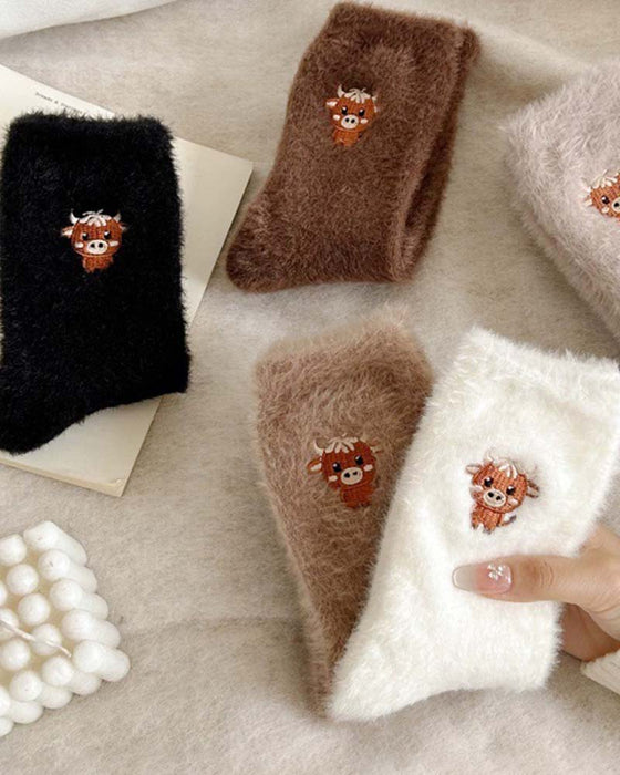 Chaussettes Mignonnes Vache Chaussons