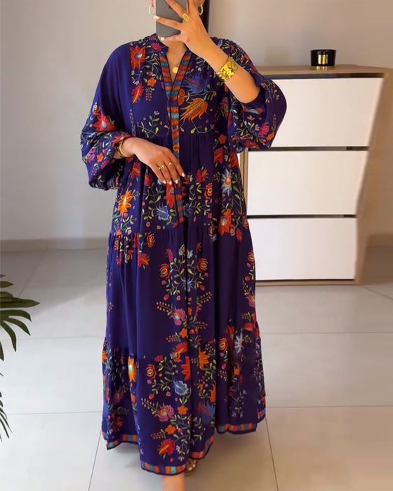 Robe Élégante Imprimé Fleuri