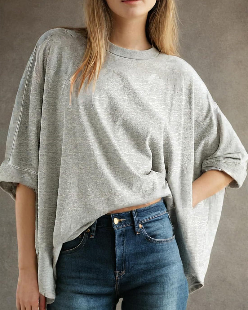 T-Shirt Chauve-Souris Manche Courte