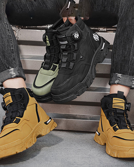 Chaussures Homme Outdoor Boucle Tournante Travail 🔄👞 – Imperméable 💦, Anti-dérapant 🚶‍♂️, Confortable , Respirant 🌬️