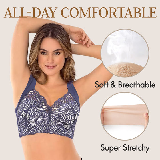 Soutien-Gorge À Découpes En Dentelle Sans Coutures Pour Silhouette Généreuse Ultimate Lift