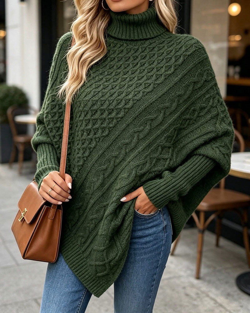 Pull Irrégulier Uni Pullover