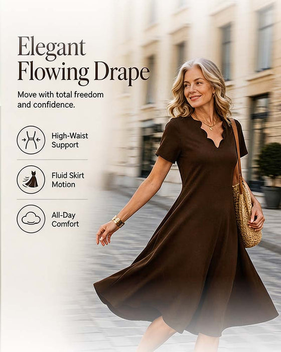 Robe Manche Courte Unie