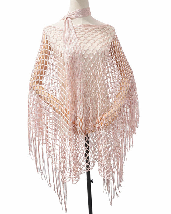 Pullover Frange Mesh Évidé