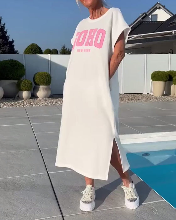 Robe Mode Large Fente