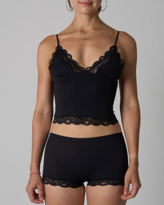 Set Dentelle Légère Débardeur Et Culotte