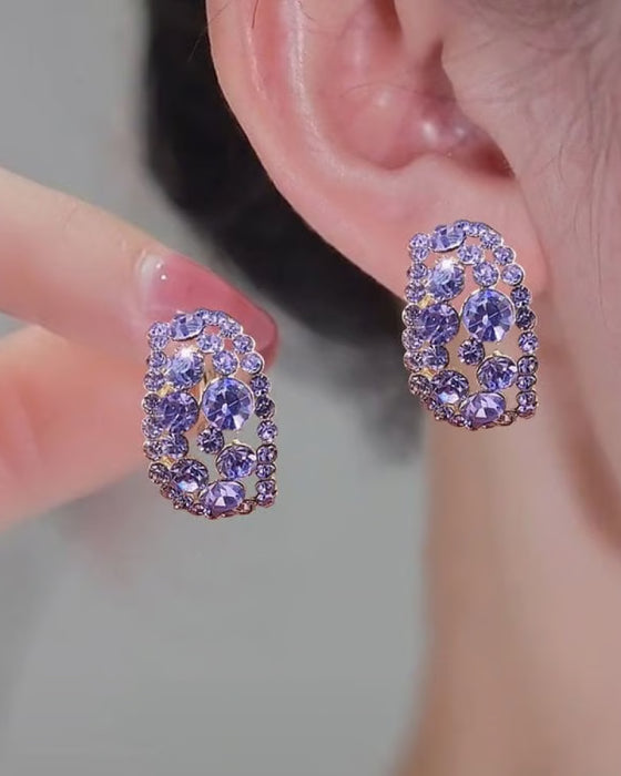 Boucles D'oreilles Diamants De Laboratoire Cerceau