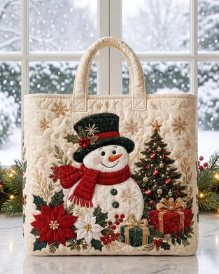Sac Sapin De Noël Bonhomme De Neige Tote