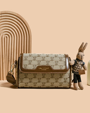 Sac Imprimé Ours Simple Épaule