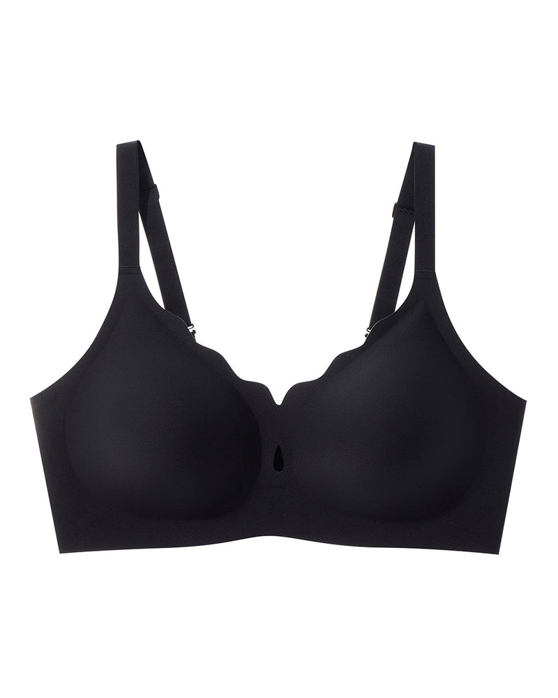 Soutien-Gorge Femme Avec Découpe En Goutte D’Eau Et Fleurs Festonnées