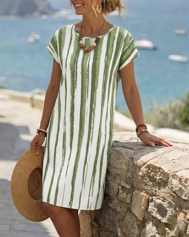 Robe Rayure Verticale Shift