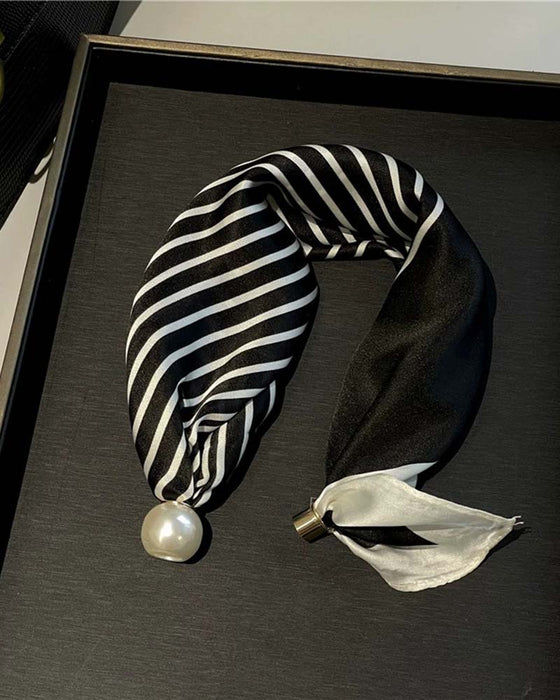 Glamour Sans Effort: Écharpe Collier De Perles 🧣