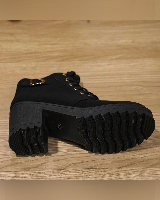 Bottines À Plateforme Chunky