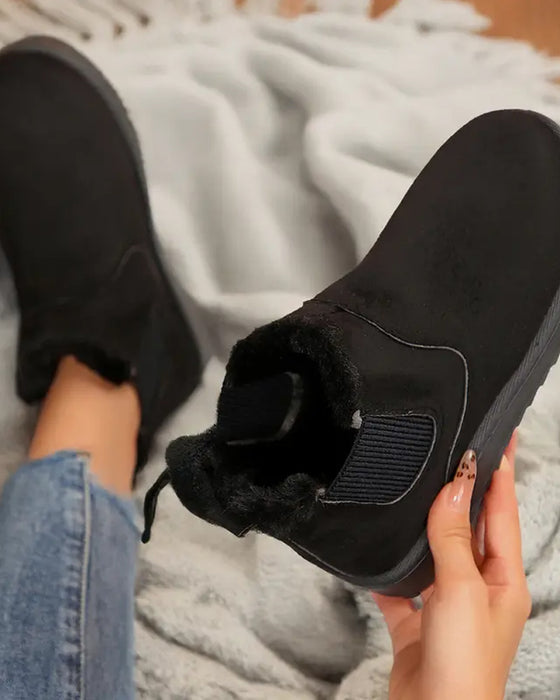Bottes Femme Épaisse Semelle Hiver Neige